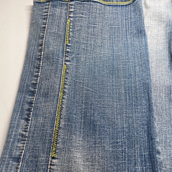 PEPE Jeans London Embroidered Detailing Y2K Rare 38x30 Wide Leg Mid Rise 90’s - Picture 8 of 9